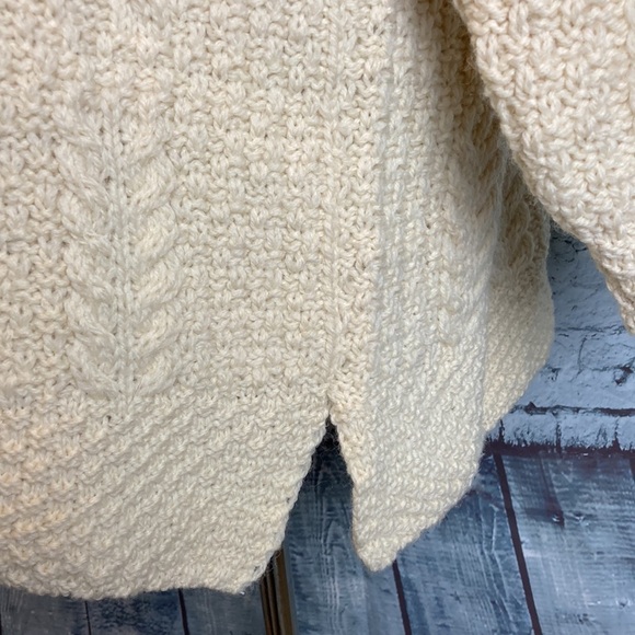 Kennedy of Ardara Vintage Cable-Knit Heavy Sweater Ireland New Wool Fisherman's - Picture 7 of 13